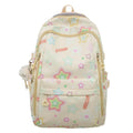 Backpack with Colorful Star Motif and Multifunctional Compartments