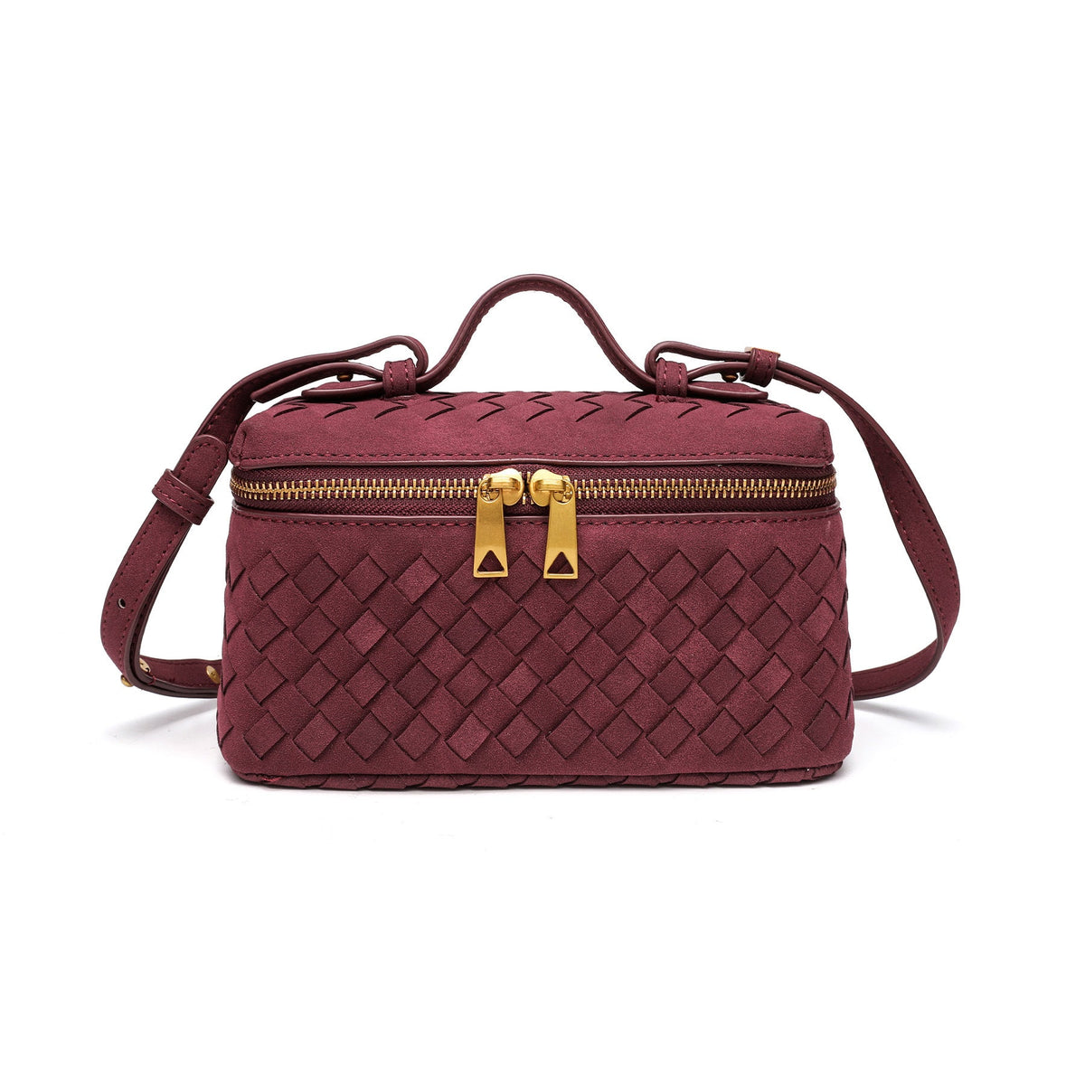 Textured Woven Crossbody Bag