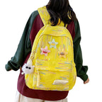 Backpack Made of High-Quality, Colorful Material with Playful Applications