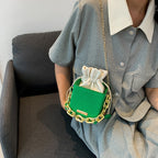 mini handbag with unique chain decoration and classic drawstring Nord bags