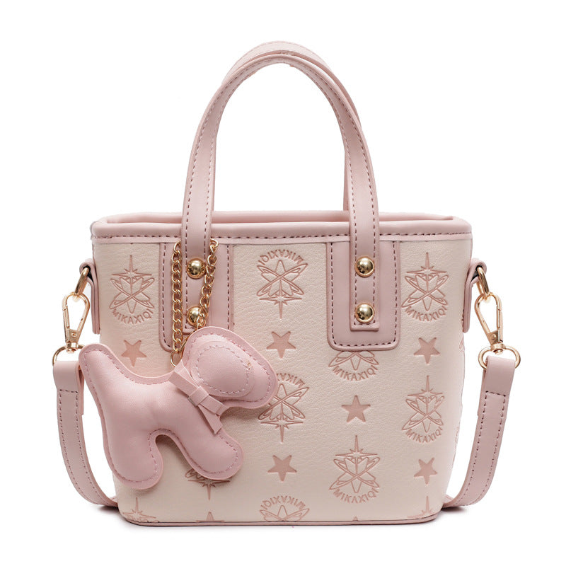 Ladies Mini Handbag with Playful Charm