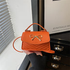 Mini Handbag with Elegant Bow Decoration