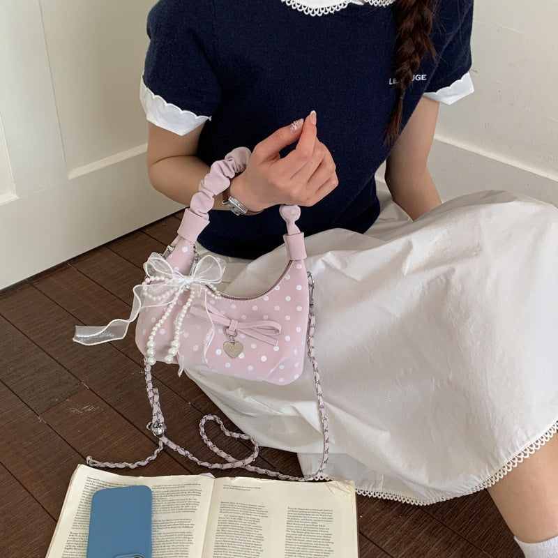 mini handbag with decorative accents