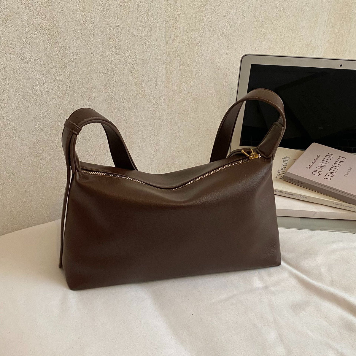 Textured Casual Shoulder Bag