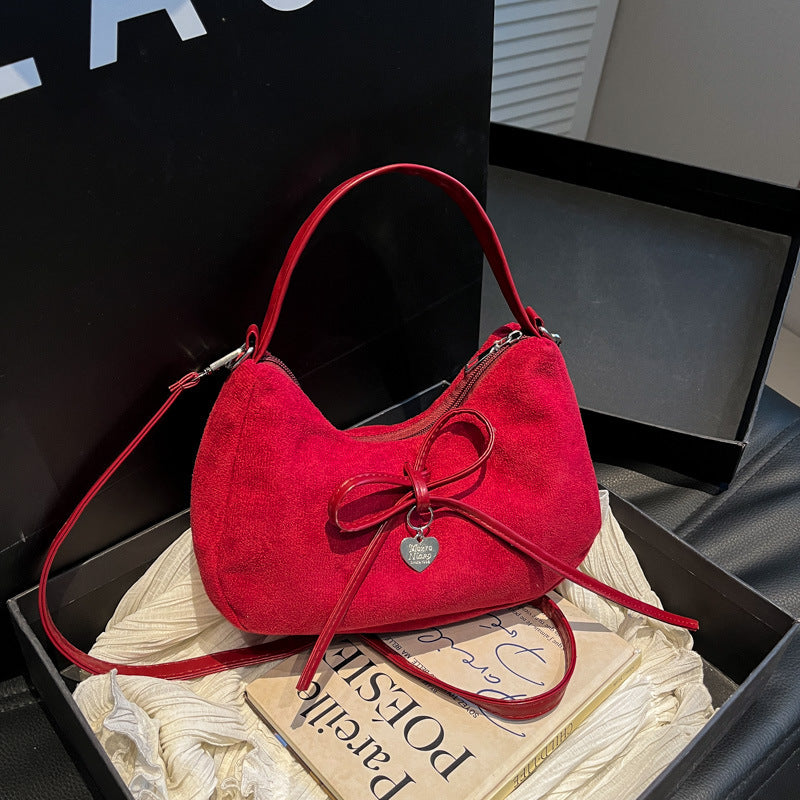 mini handbag with elegant bow design