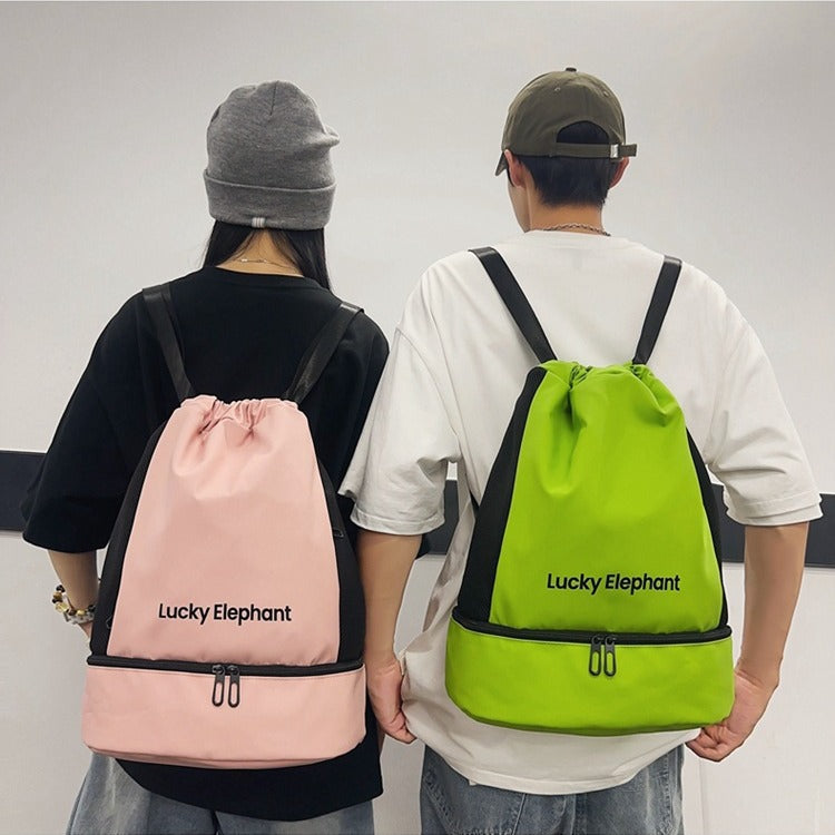 Sporty backpack with multifunctional design