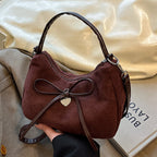 mini handbag with elegant bow design