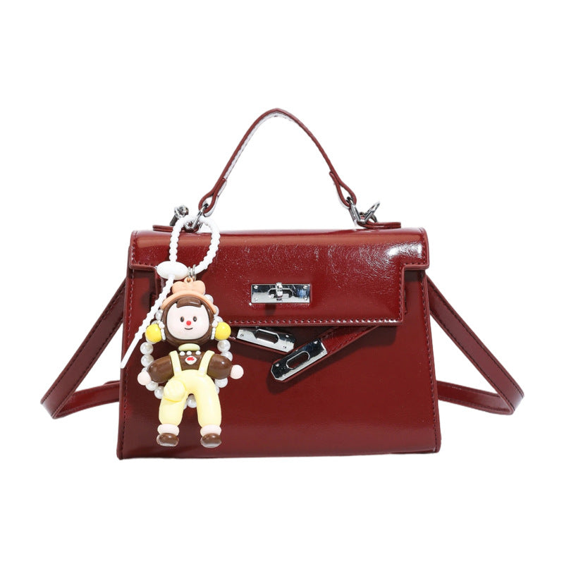 Women Mini Handbag with Cute Pendant North Bags