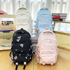 Backpack with Delicate Butterfly Design