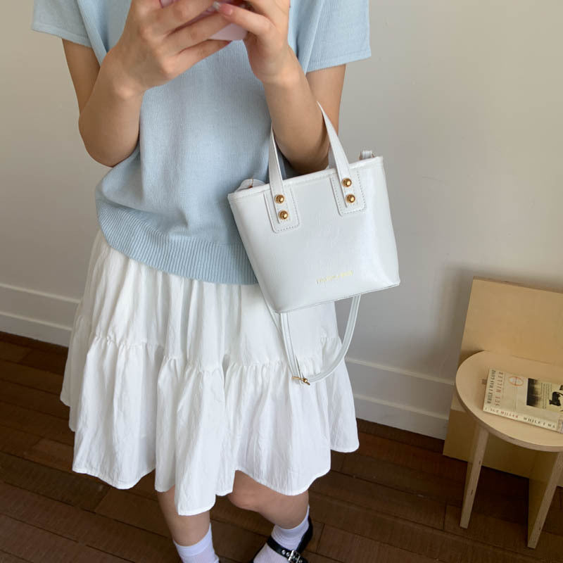 Women Mini Handbag with Elegant Chain Closure