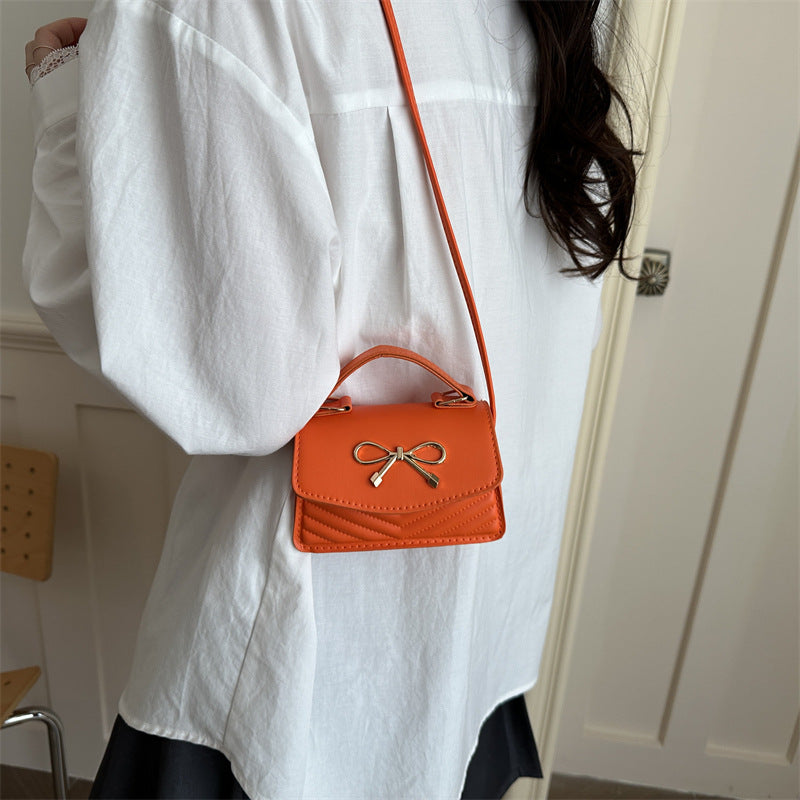 Mini Handbag with Elegant Bow Decoration