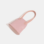 mini handbag in modern design with practical zipper