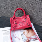 Women high-quality mini handbag with detailed structure