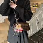 Mini Handbag with Charming Animal Pendant