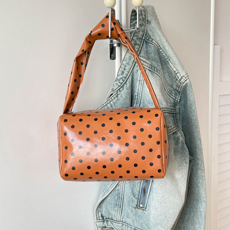 Chic Polka Dot Mini Handbag