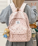 Playful Floral Print Backpack