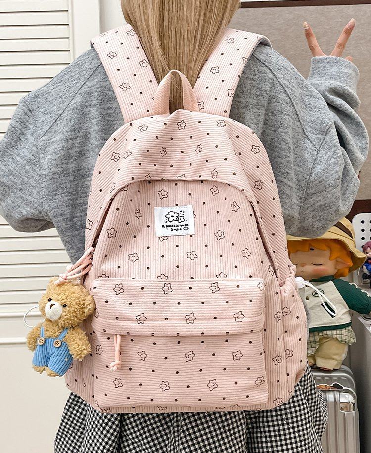 Playful Floral Print Backpack