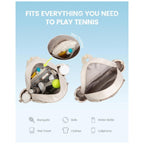 Premium Quilted Tennis Racket Backpack