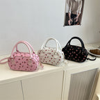 Playful Cherry Print Mini Handbag