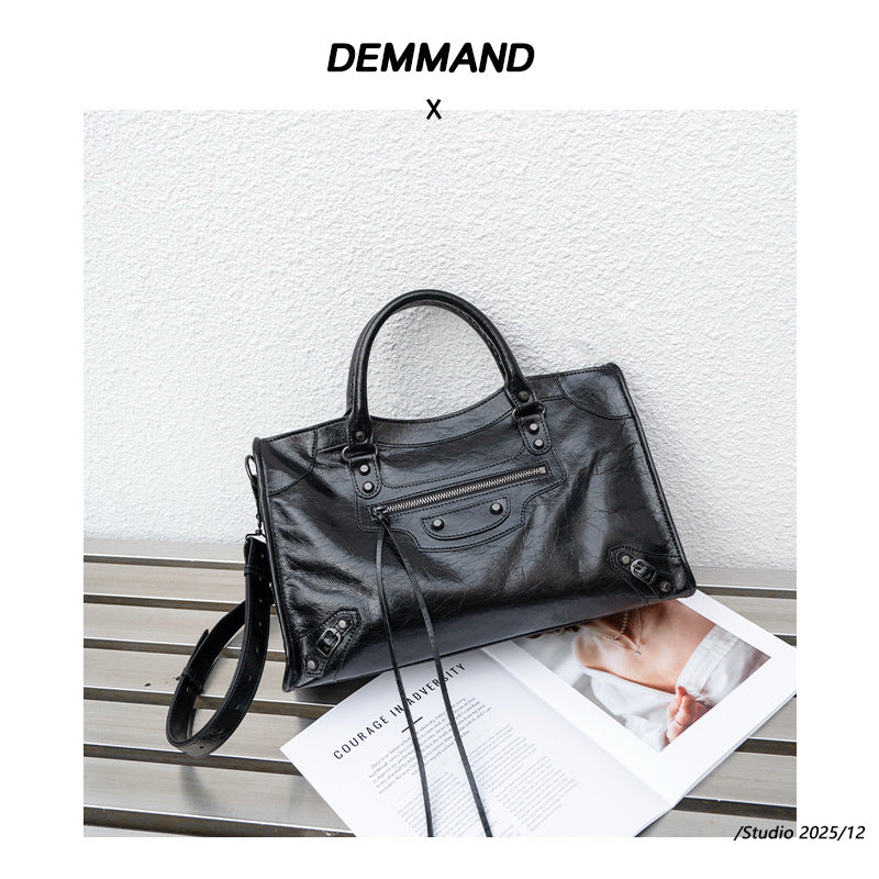 Women high-quality mini handbag with detailed structure