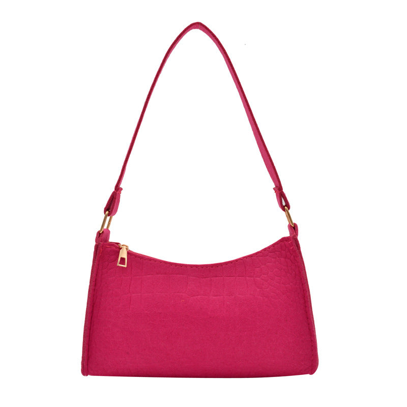 Crocodile Textured Mini Shoulder Handbag