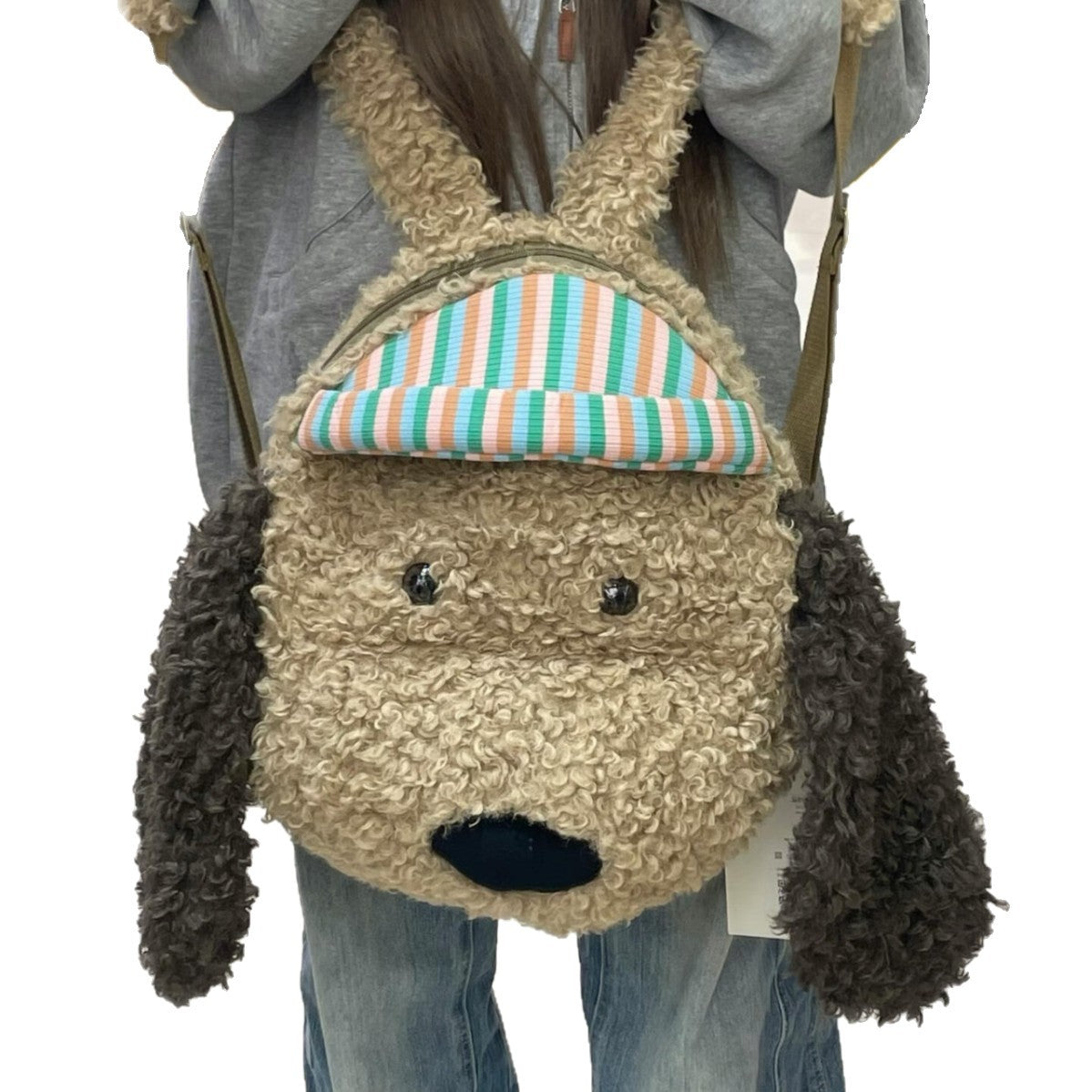 Backpack in playful animal design with ergonomic shoulder straps