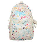 Backpack with Colorful Star Pattern and Innovative Storage Options