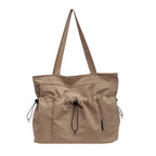 Practical everyday handbag with drawstring
