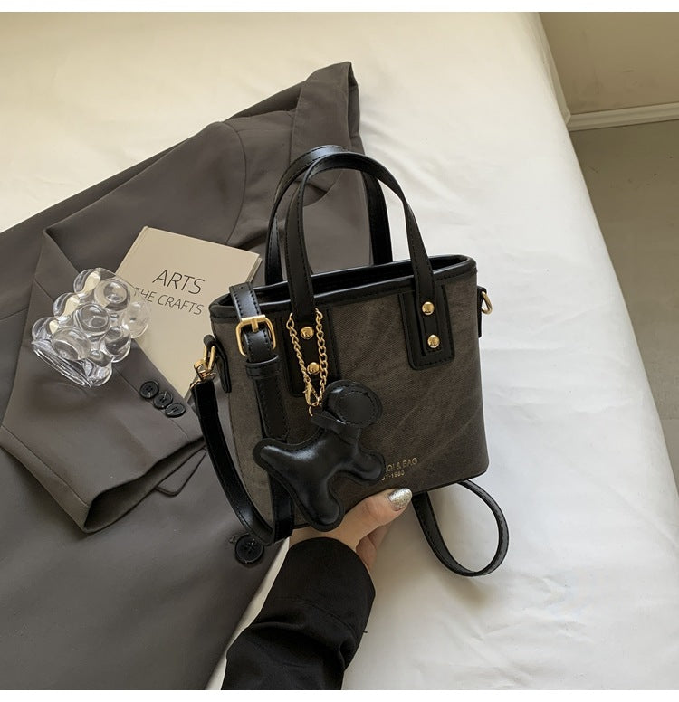 mini handbag with removable pendant
