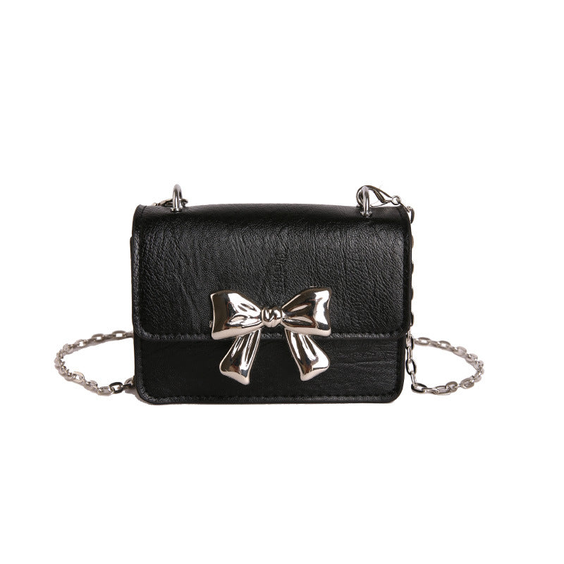 Charming Bow-Embellished Mini Handbag