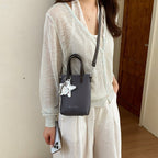 Women practical mini handbag with detachable pendant