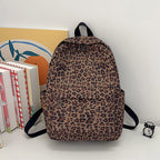 Stylish Backpack in Leopard Print