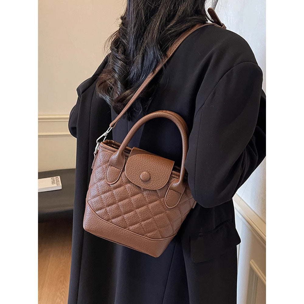 Quilted Mini Top-Handle Handbag