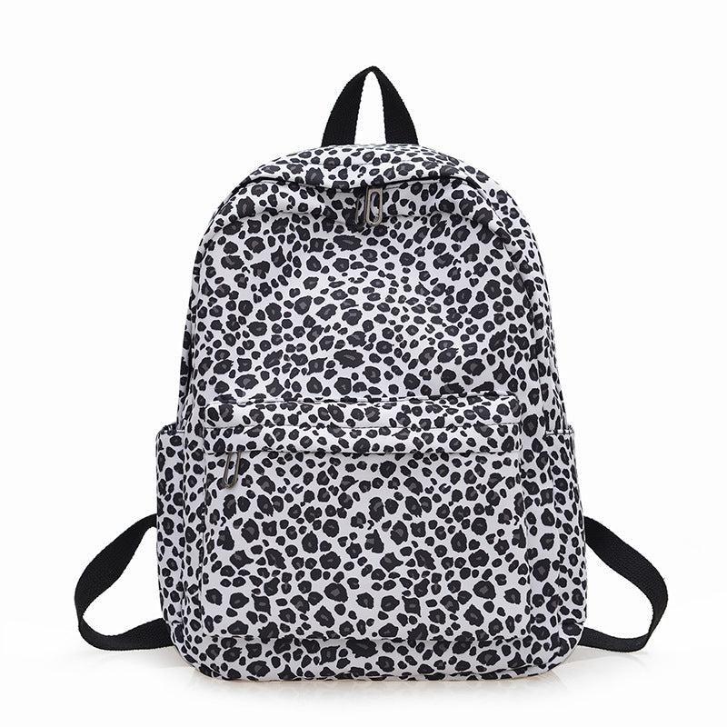 Stylish Backpack in Leopard Print