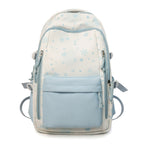 Backpack with Elegant, Floral Design and Many Compartments