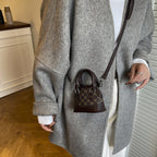 Designer Mini Handbag with Textured Upper Material