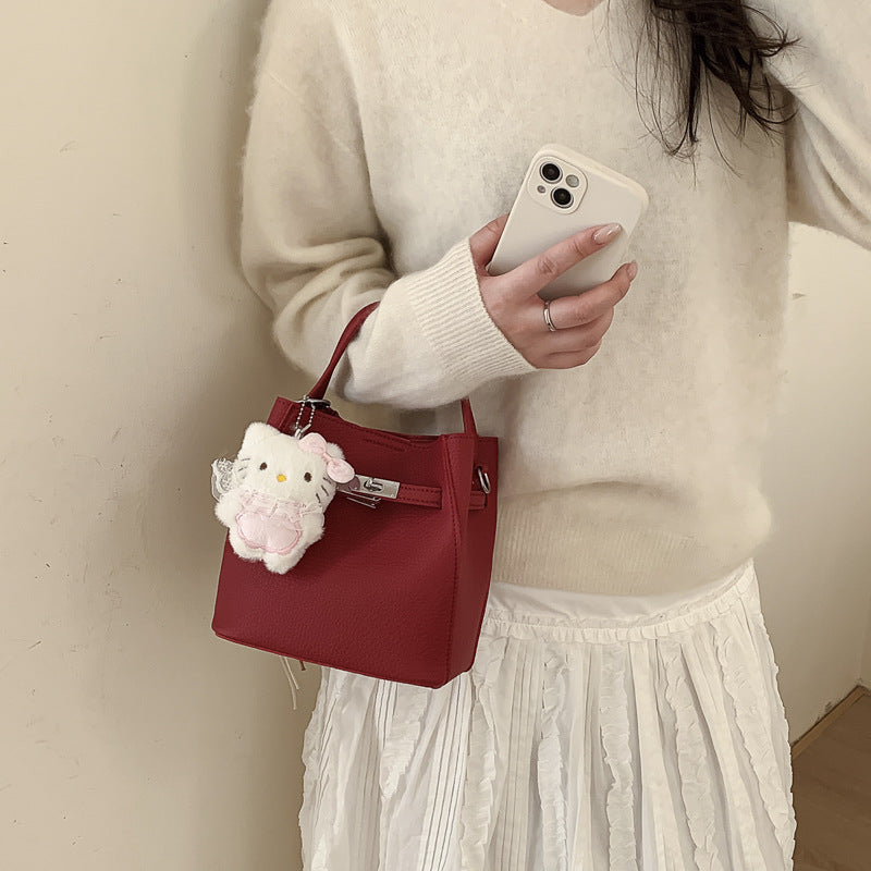 Mini Handbag with Cute Pendant