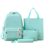Stylish 4-Piece Backpack and Tote Bag Set