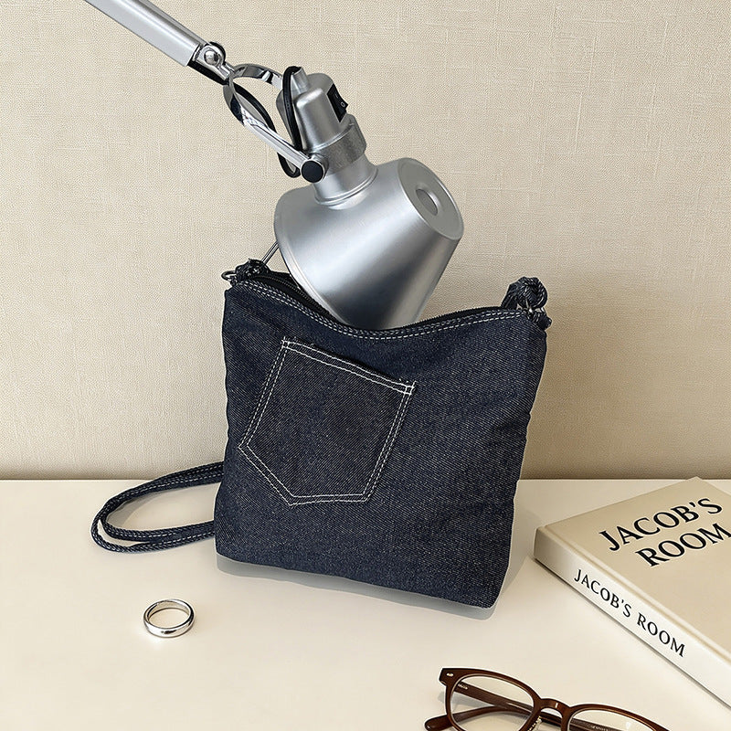 Casual Denim Crossbody Bag