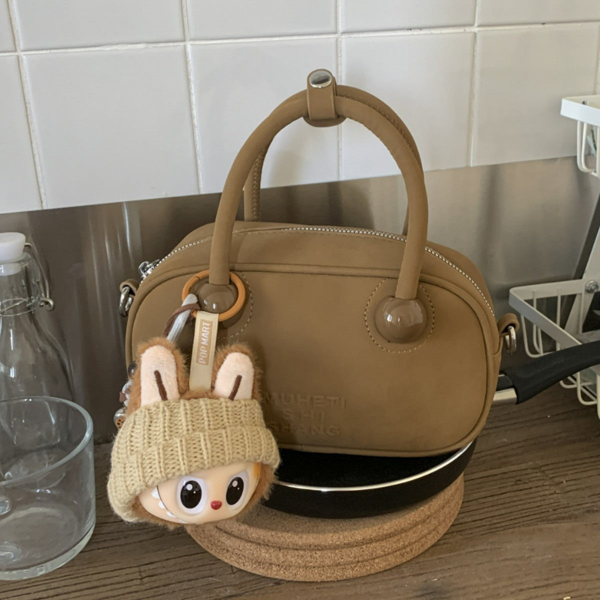 Women’s Mini-Handbag with Playful Animal Pendant