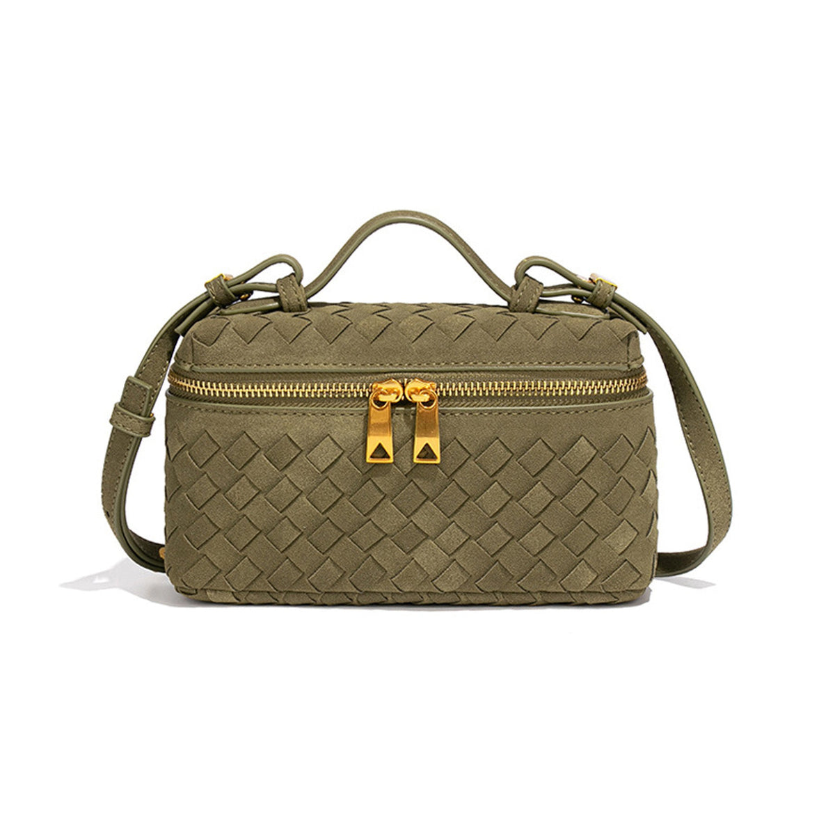 Textured Woven Crossbody Bag
