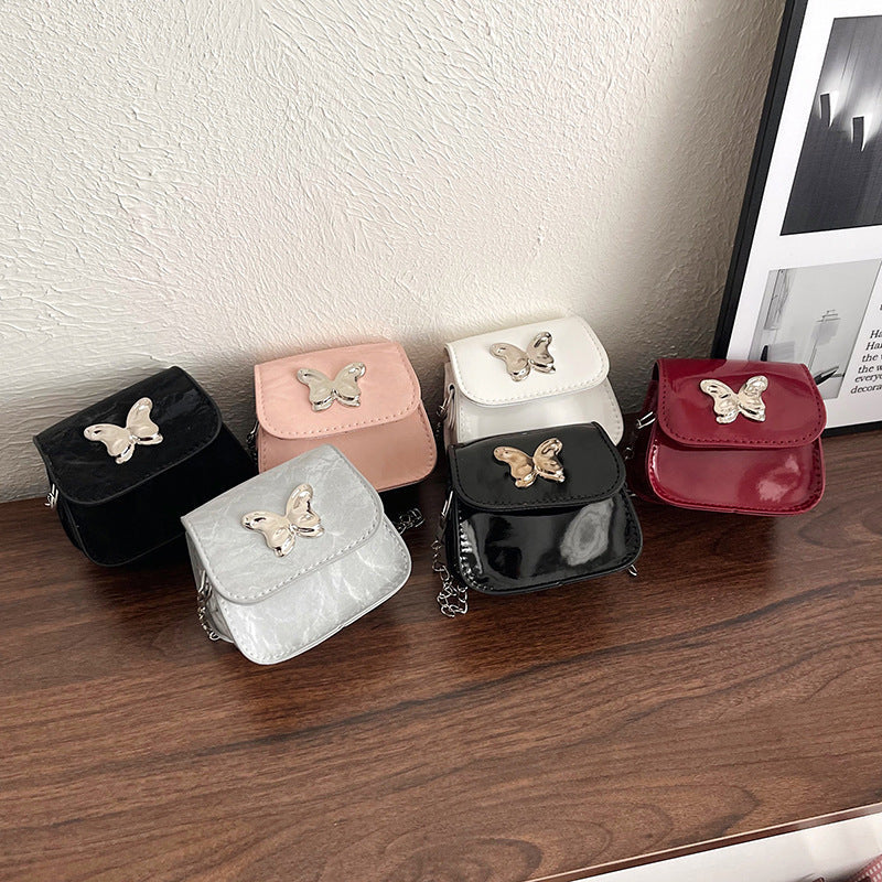 Stylish Butterfly Closure Mini Handbag