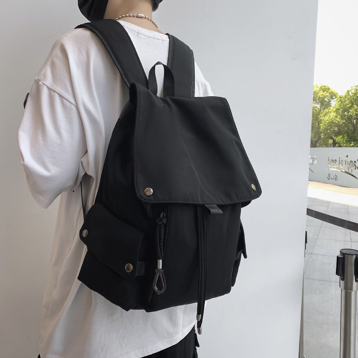 Backpack with multifunctional storage and flexible design