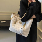 Woven Patterned Shoulder Bag