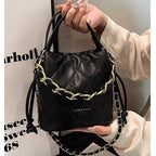 Quilted Mini Bucket Handbag