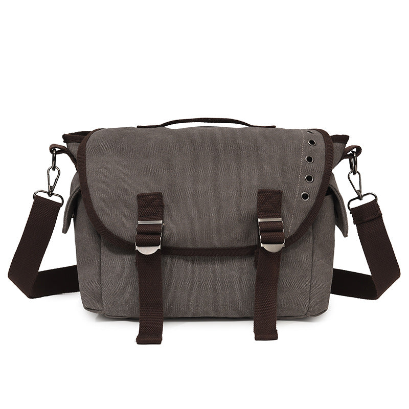 Canvas Crossbody Satchel Bag