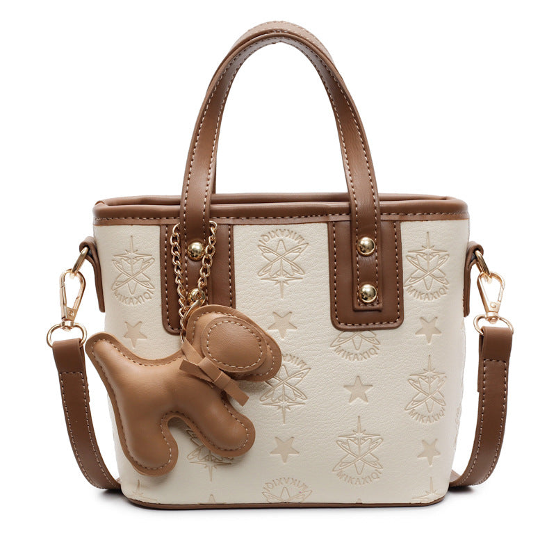 Ladies Mini Handbag with Playful Charm