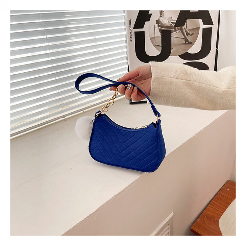 Stylish Faux Fur Mini Handbag