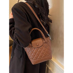 Quilted Mini Top-Handle Handbag