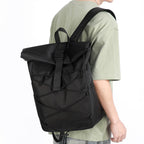 Weather-Resistant Roll-Top Backpack